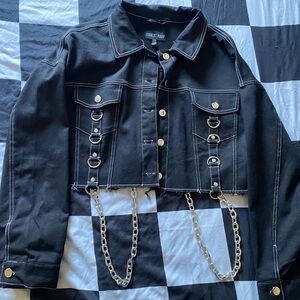 Current Mood Chained Desire Cropped Jacket